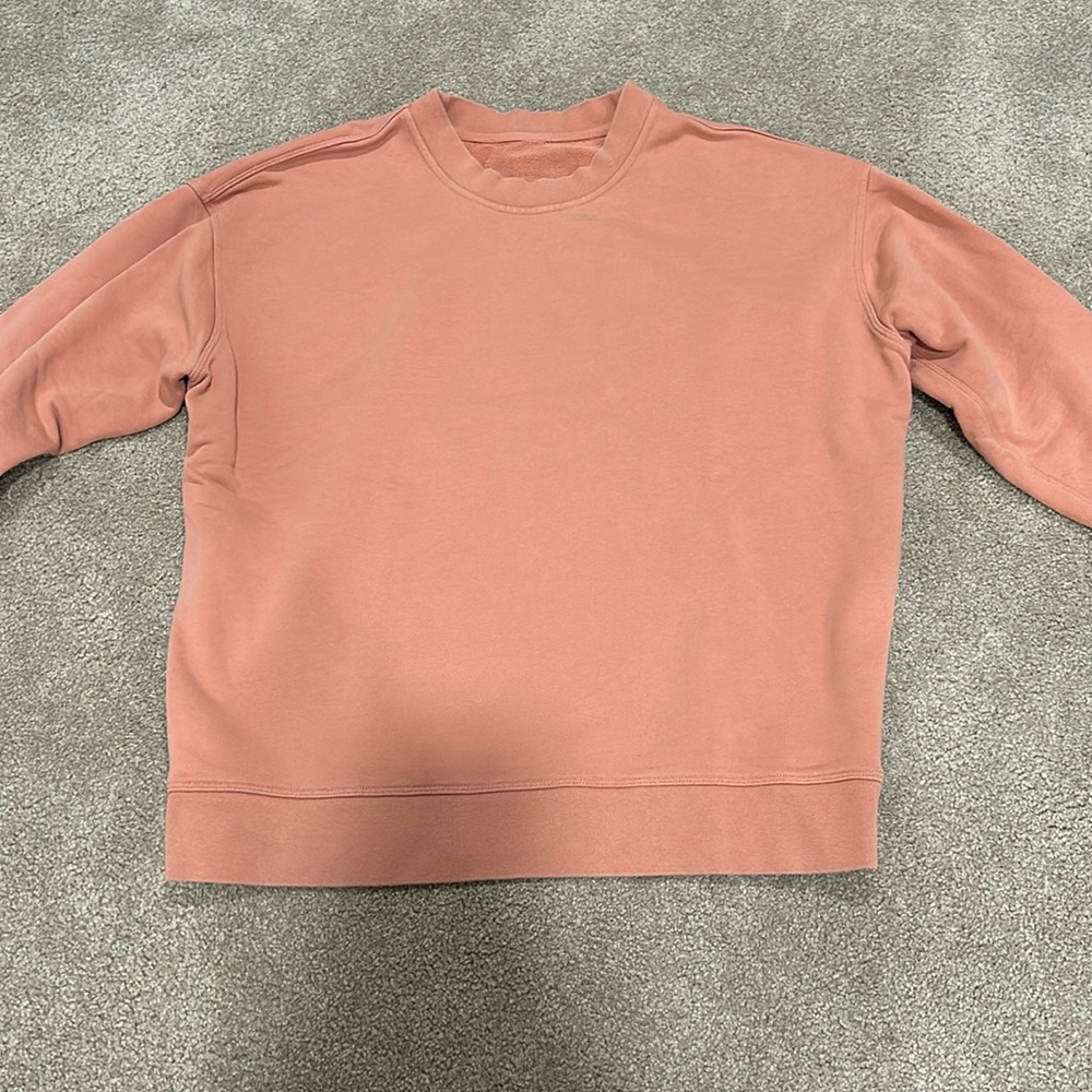 Lululemon Perfectly Oversized Crew Sweatshirt in Softstreme Orange / Size 4
